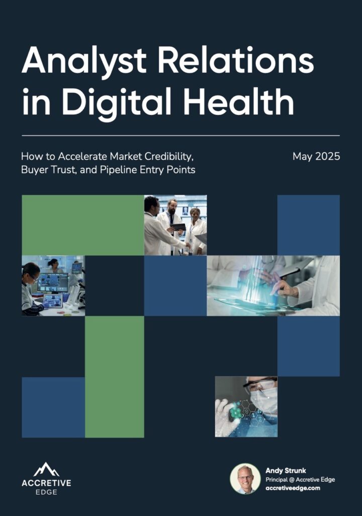 Analyst Relations in Healthcare: White Paper Cover Page